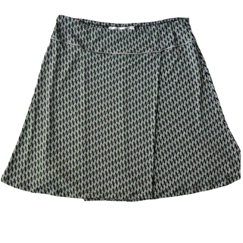Max Studio Faux Wrap Summer Mini Green Blue Skirt sz M